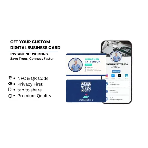 [digitalCard] Customized NFC Digital Business PVC Card - Tap to Share Digital Business Card