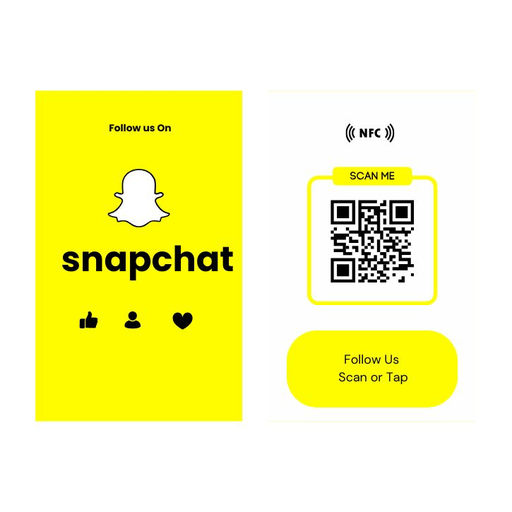 [CustomizedNFCSnapchatPVCCard] Customized NFC Snapchat PVC Card - Tap to Share Snapchat Card.