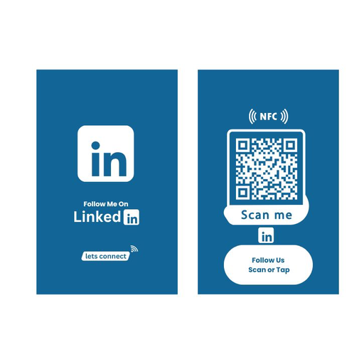 [CustomizedNFCLinkedInPVCCard] Customized NFC LinkedIn PVC Card - Tap to Share LinkedIn Profile.